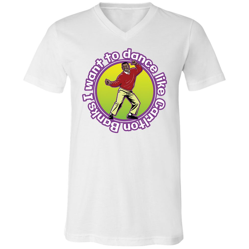 Unisex V-Neck T-Shirt - MVUTX6N8 - White - 1