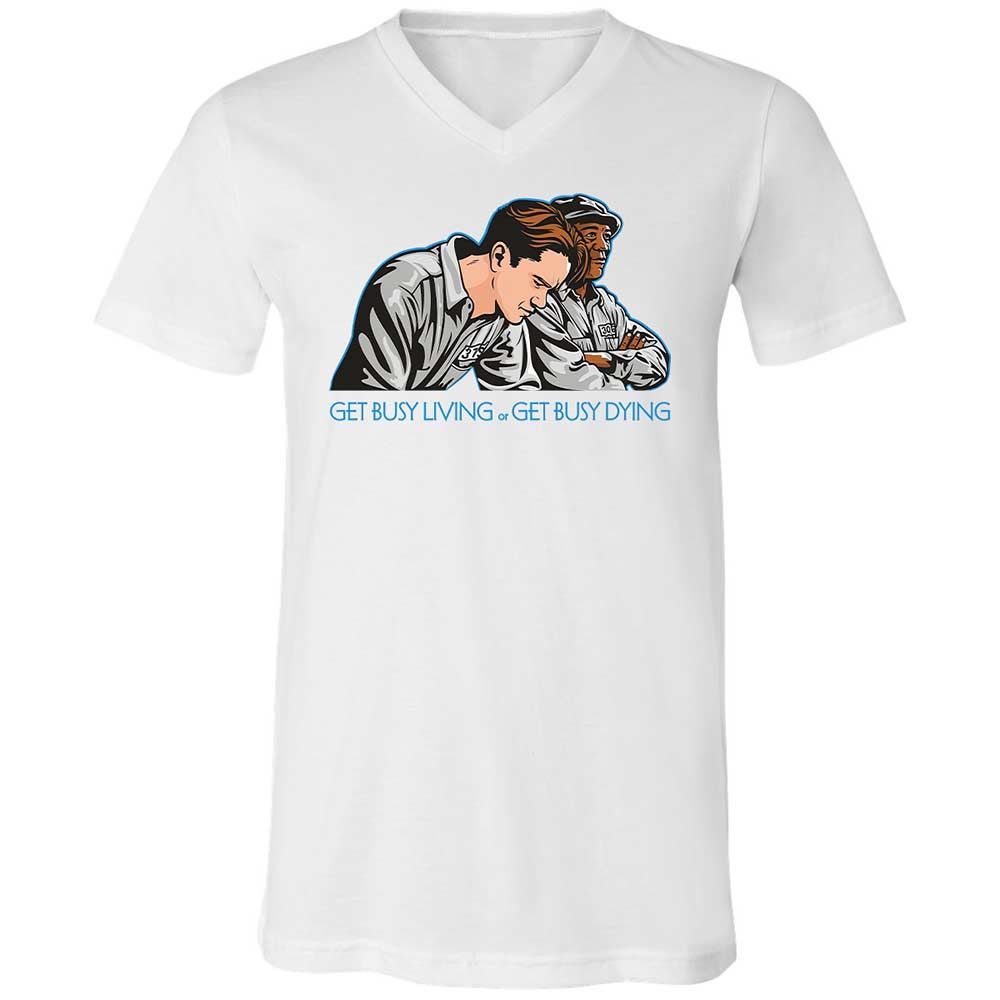 Get Busy Living - White - 1
