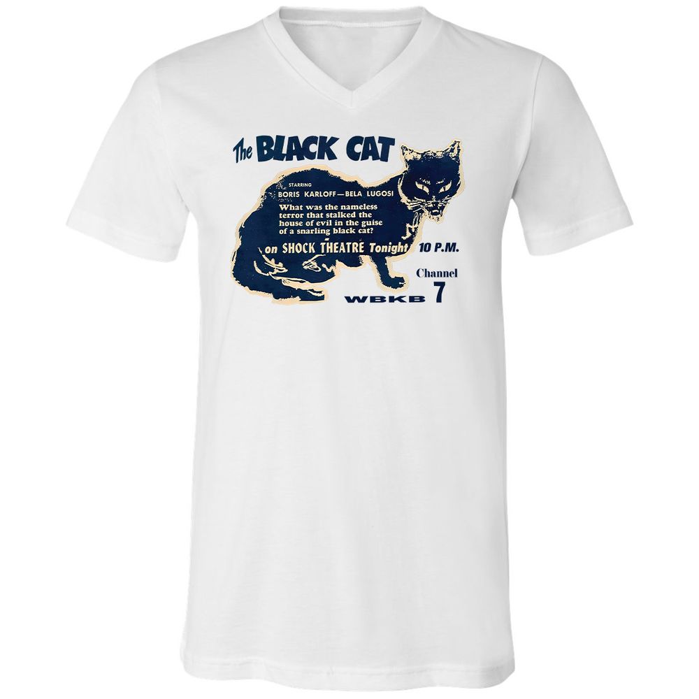 Unisex V-Neck T-Shirt - RRCR8U5U - White - 1