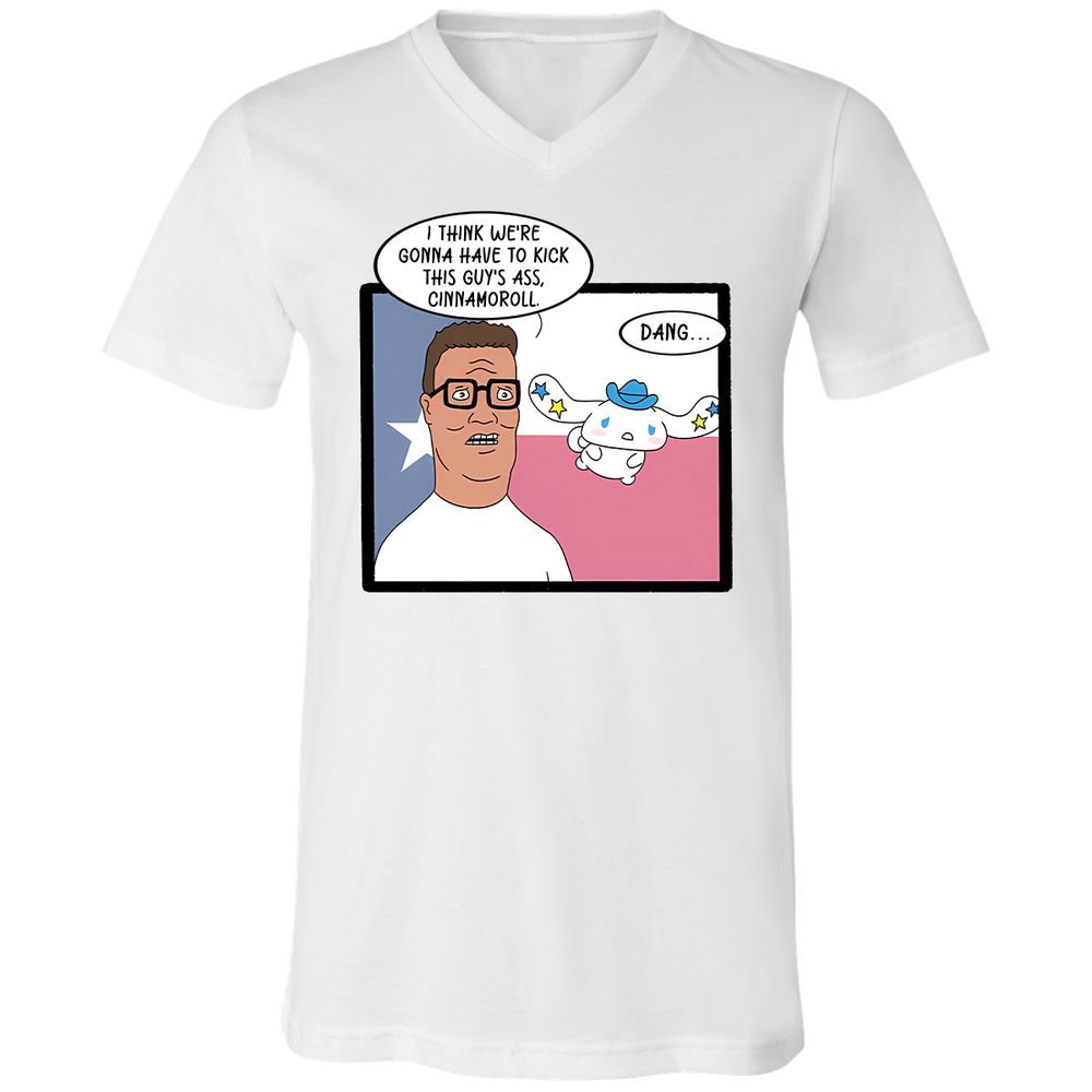 Unisex V-Neck T-Shirt - 78JRJWKD - White - 1