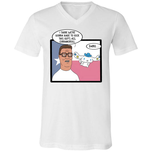 Unisex V-Neck T-Shirt - 78JRJWKD - White - 1