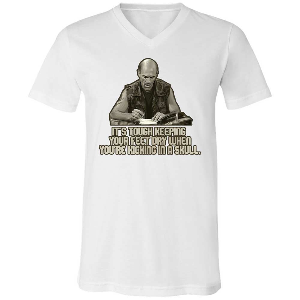 Unisex V-Neck T-Shirt - 5HPLX7QQ - White - 1