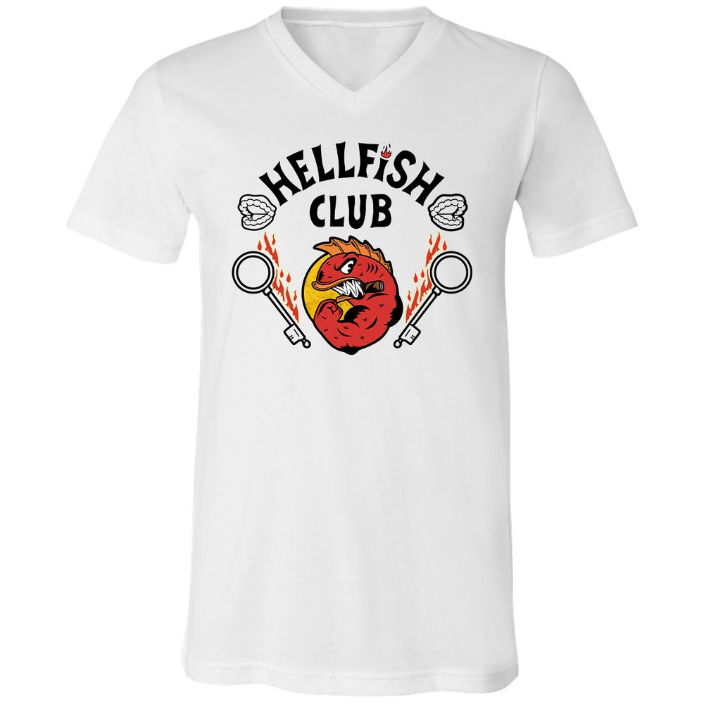 Unisex V-Neck T-Shirt - ASZPRXS8 - White - 1