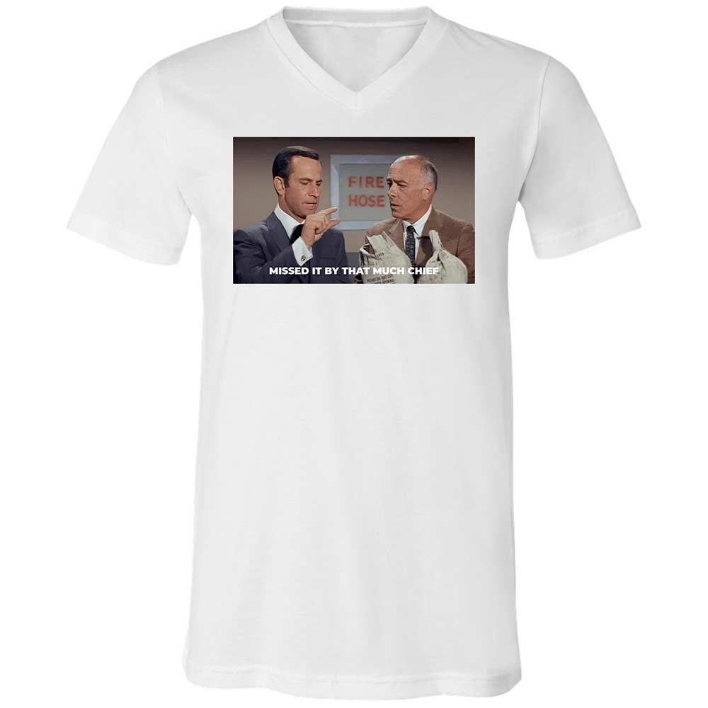 Unisex V-Neck T-Shirt - 5114RHL7 - White - 1