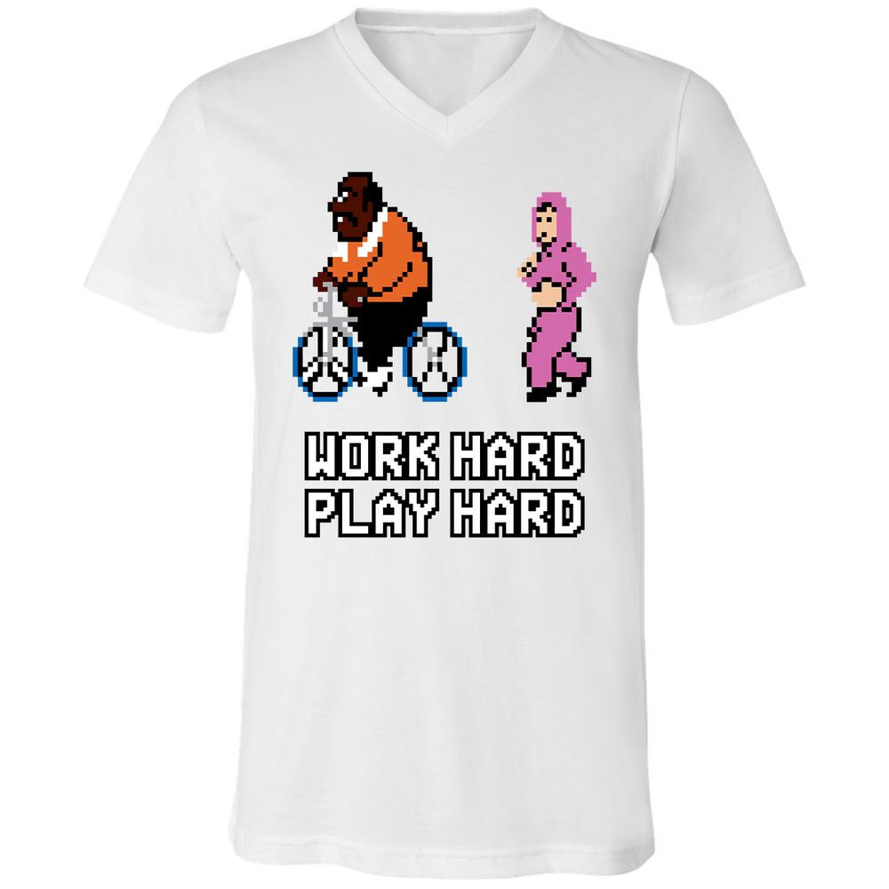 Unisex V-Neck T-Shirt - 1H75NU29 - White - 1