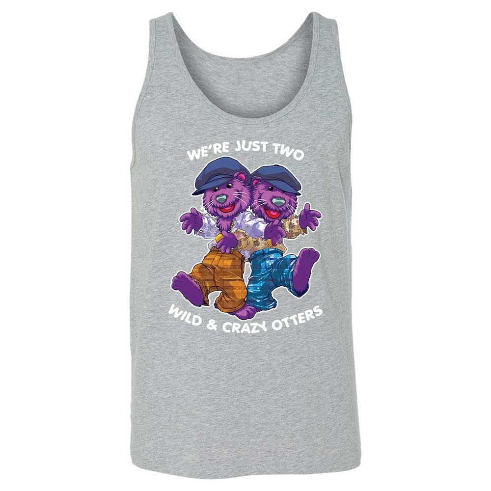 Two wild & crazy otters - Athletic Heather - 10