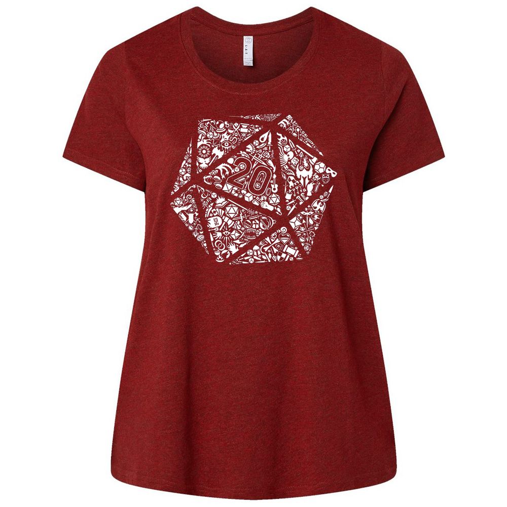 Ladies Curvy Jersey - LJXKDLNG - Cardinal - 10