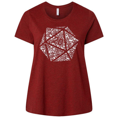 Ladies Curvy Jersey - LJXKDLNG - Cardinal - 10