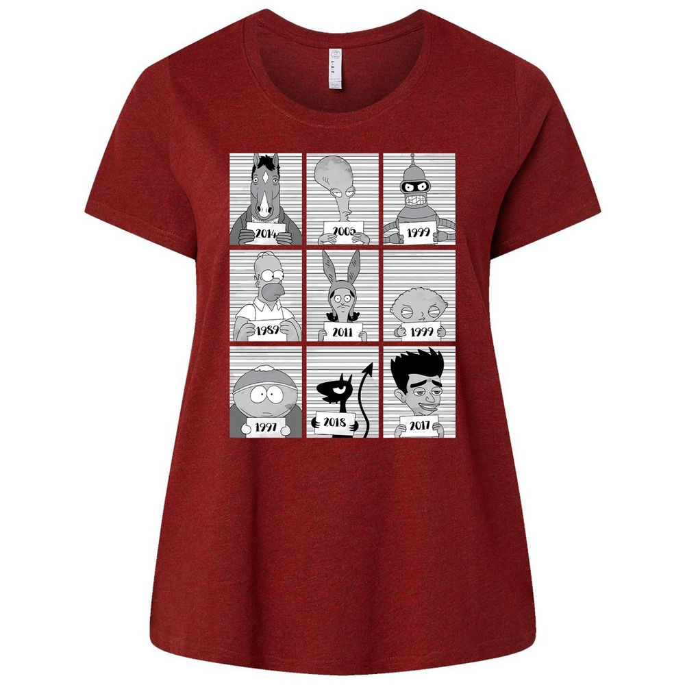 Ladies Curvy Jersey - 3JNDMLU2 - Cardinal - 10