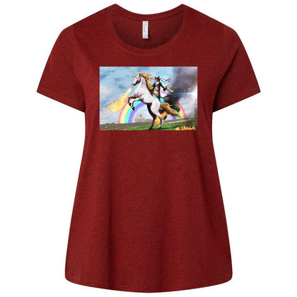 Ladies Curvy Jersey - CG5YP2GQ - Cardinal - 10