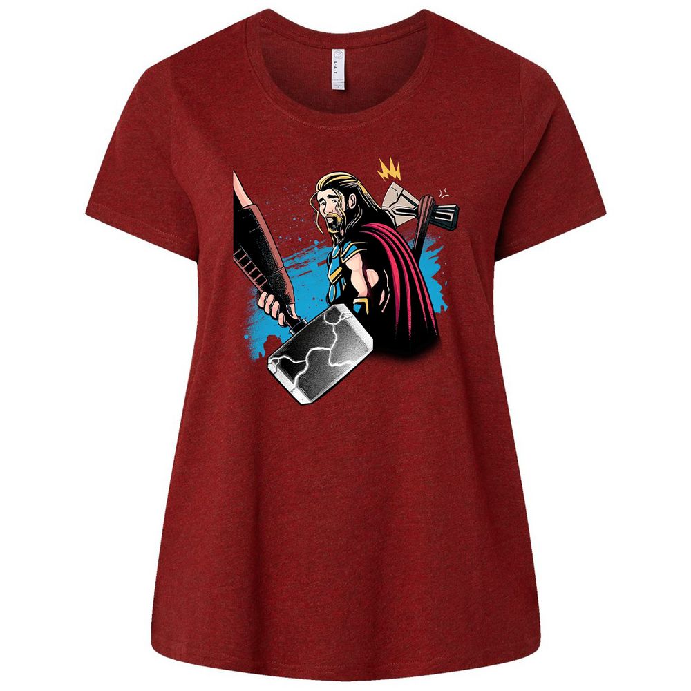 Ladies Curvy Jersey - CNHQ9FK3 - Cardinal - 10