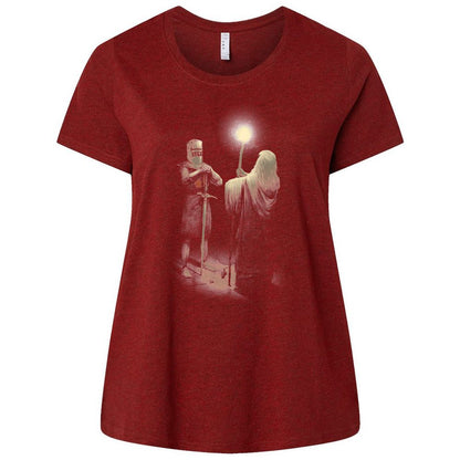 Ladies Curvy Jersey - CFJKN5RW - Cardinal - 10