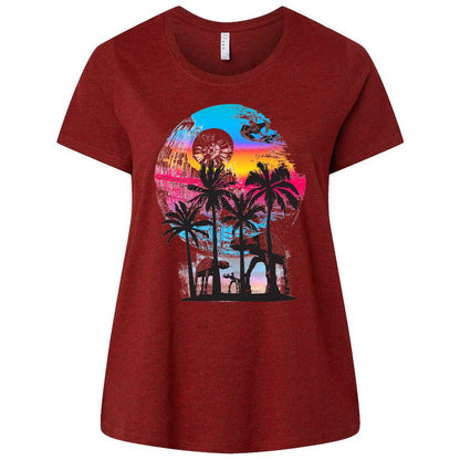 Ladies Curvy Jersey - LFVGDHQY - Cardinal - 10