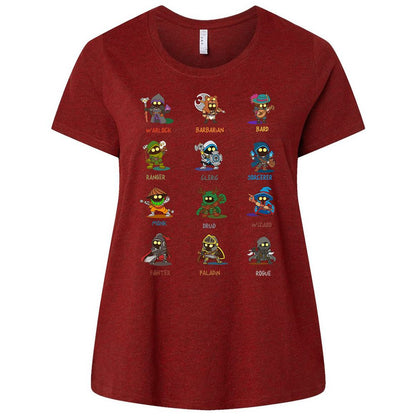 Ladies Curvy Jersey - PZMY6H8Q - Cardinal - 10