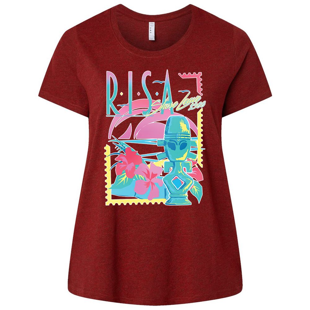 Ladies Curvy Jersey - VJLEKU3H - Cardinal - 10