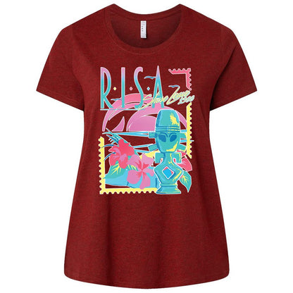 Ladies Curvy Jersey - VJLEKU3H - Cardinal - 10