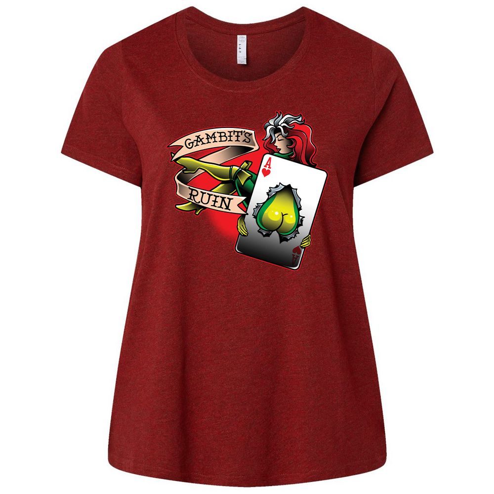 Ladies Curvy Jersey - WYU748Q3 - Cardinal - 10