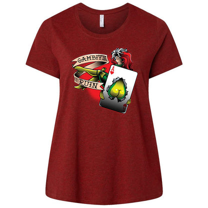 Ladies Curvy Jersey - WYU748Q3 - Cardinal - 10