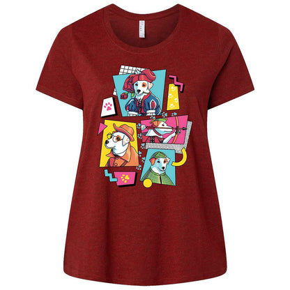 Ladies Curvy Jersey - 9WYRC8QH - Cardinal - 10