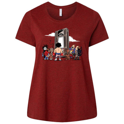 Ladies Curvy Jersey - F4C76SB5 - Cardinal - 10