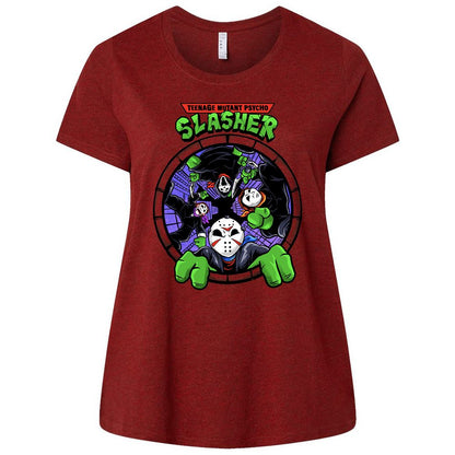 Ladies Curvy Jersey - QU2UHAH7 - Cardinal - 10