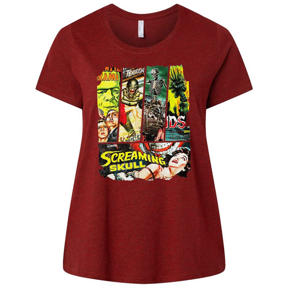 Ladies Curvy Jersey - T39H9Y8U - Cardinal - 10