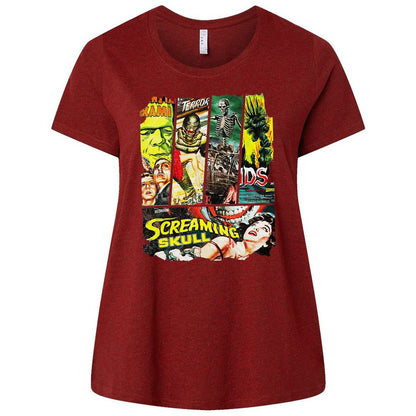 Ladies Curvy Jersey - T39H9Y8U - Cardinal - 10