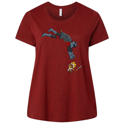 Ladies Curvy Jersey - TDP1TWW4 - Cardinal - 10