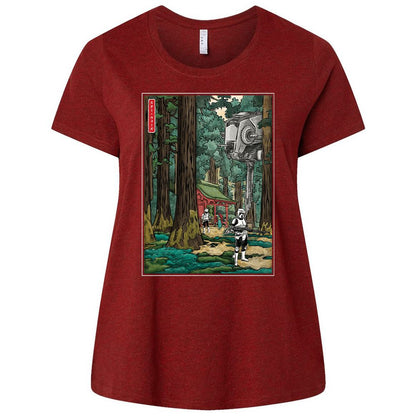 Ladies Curvy Jersey - QKDJFY2W - Cardinal - 10