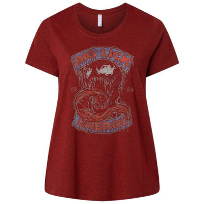 Ladies Curvy Jersey - LZG9XCEZ - Cardinal - 10