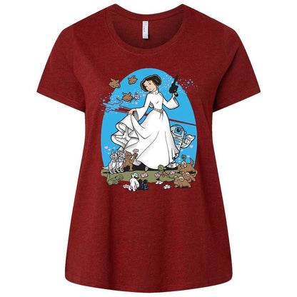 Ladies Curvy Jersey - B1EC43SE - Cardinal - 10