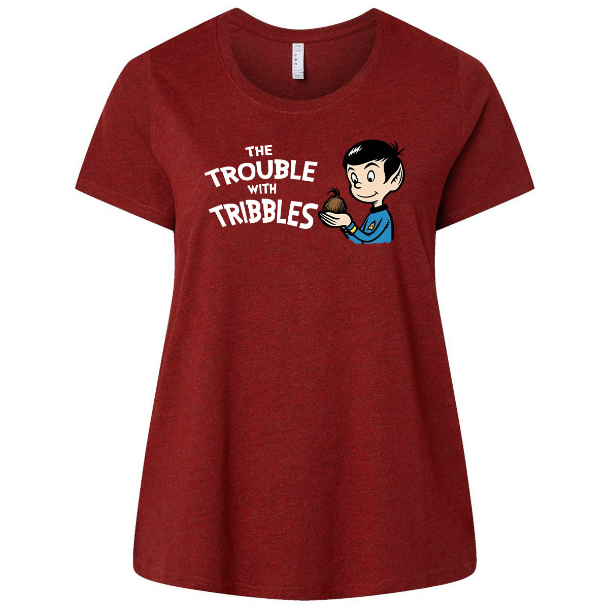 Ladies Curvy Jersey - SGQXUHA4 - Cardinal - 10