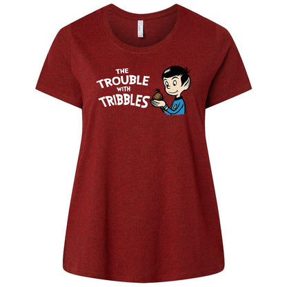 Ladies Curvy Jersey - SGQXUHA4 - Cardinal - 10