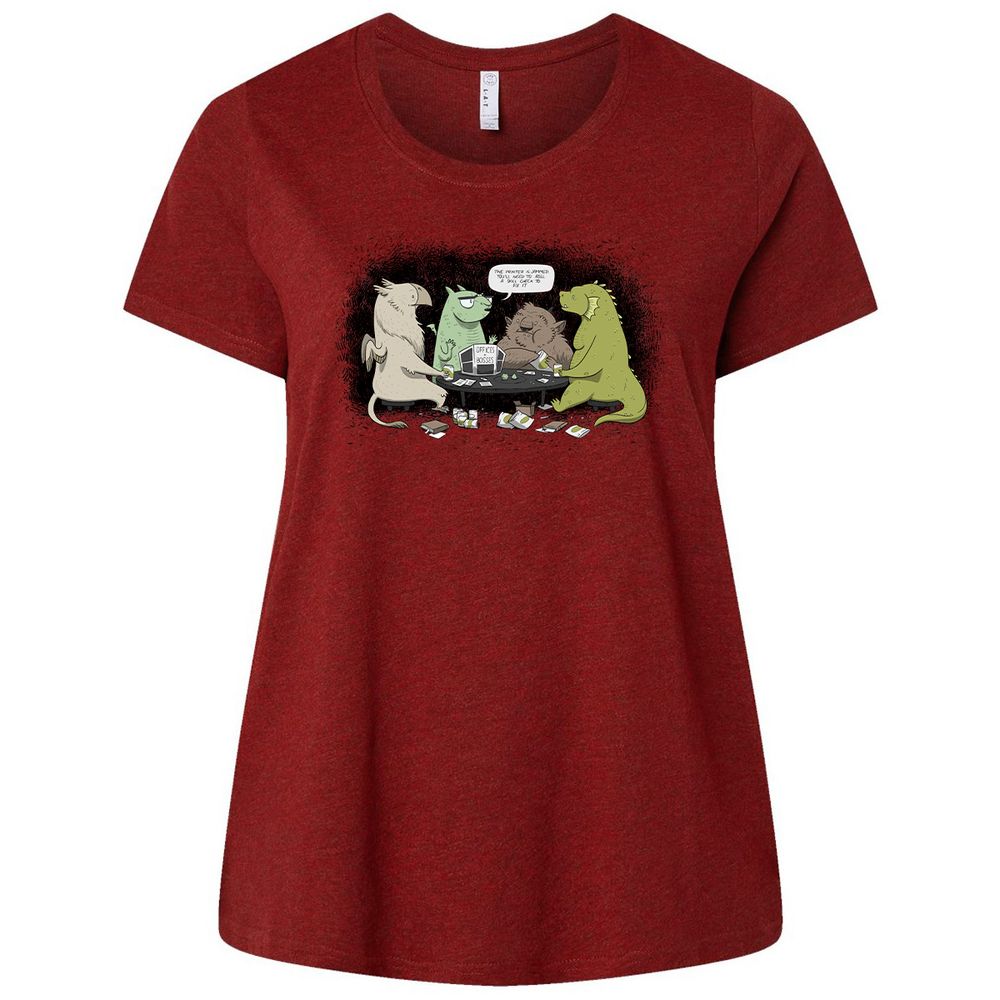 Ladies Curvy Jersey - BF8GTDBY - Cardinal - 10