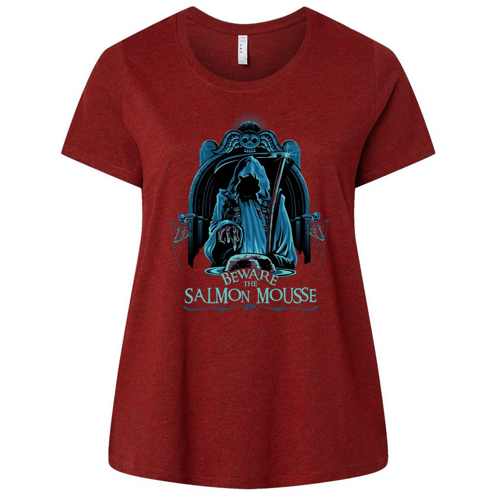 Ladies Curvy Jersey - UKWJ7FVZ - Cardinal - 10