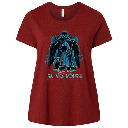 Ladies Curvy Jersey - UKWJ7FVZ - Cardinal - 10