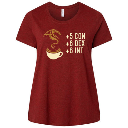 Ladies Curvy Jersey - KMRQ5CFZ - Cardinal - 10