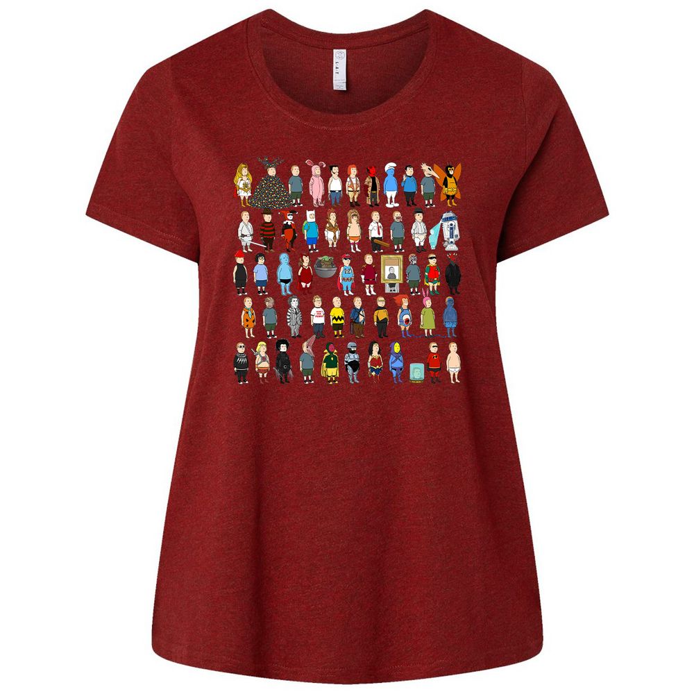 Ladies Curvy Jersey - JSDJCHQP - Cardinal - 10