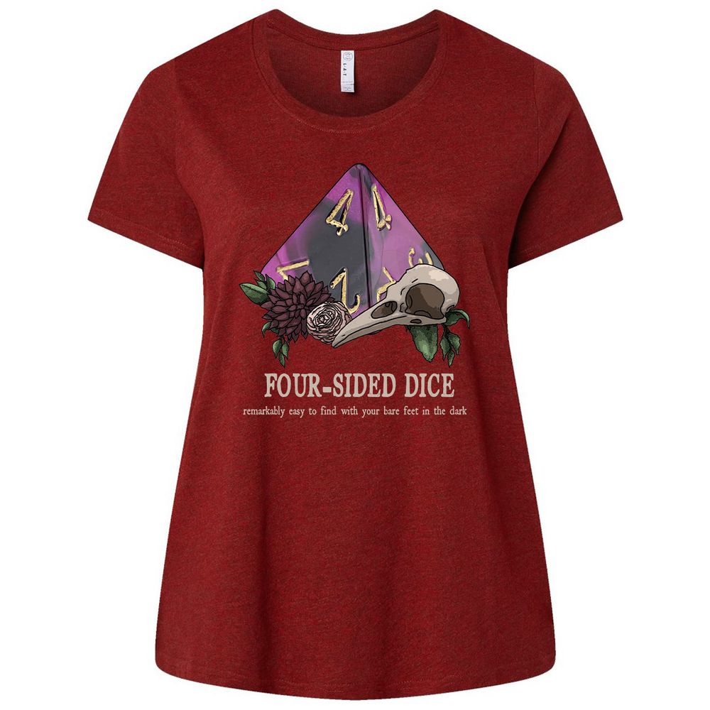 Ladies Curvy Jersey - YUU9HVH5 - Cardinal - 10