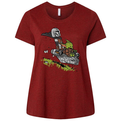 Ladies Curvy Jersey - GNPWDQ9U - Cardinal - 10