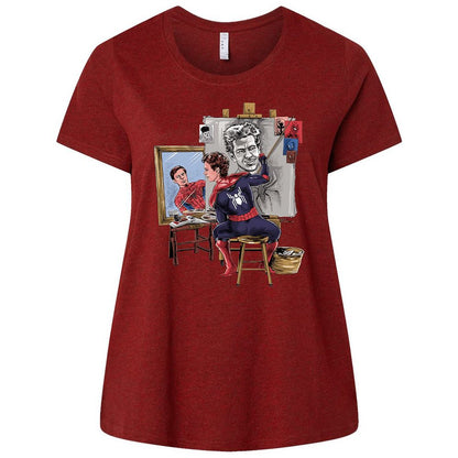 Ladies Curvy Jersey - 5Z6HKYEN - Cardinal - 10