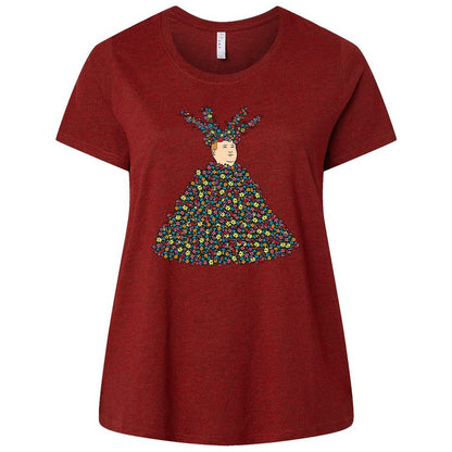 Ladies Curvy Jersey - 7VX31BP5 - Cardinal - 10