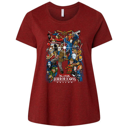 Ladies Curvy Jersey - 7DD88EA6 - Cardinal - 10