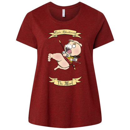 Ladies Curvy Jersey - 4XNEHWG6 - Cardinal - 10