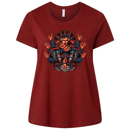 Ladies Curvy Jersey - ABQJ4VFD - Cardinal - 10