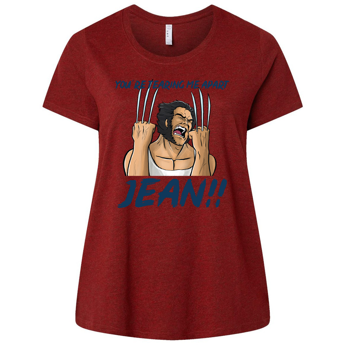 Ladies Curvy Jersey - YBV5D8DJ - Cardinal - 10