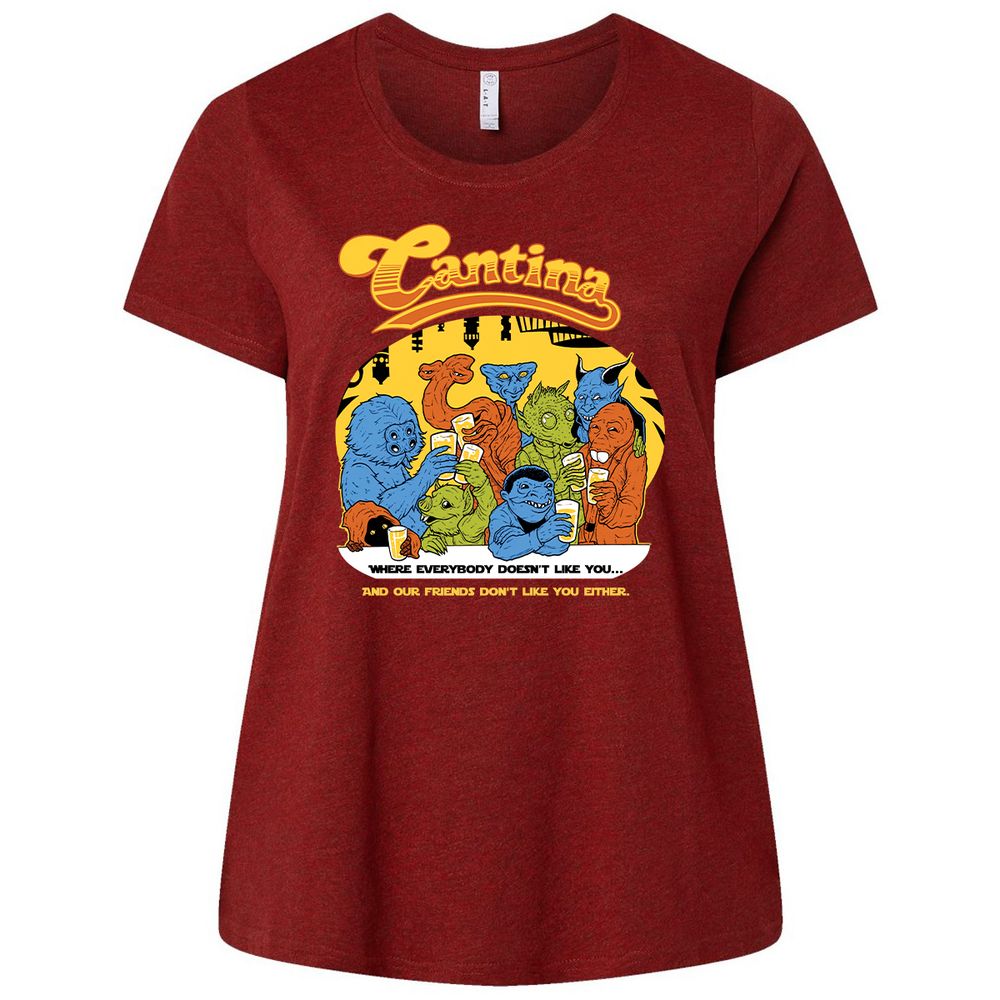 Ladies Curvy Jersey - VB3GF9HZ - Cardinal - 10