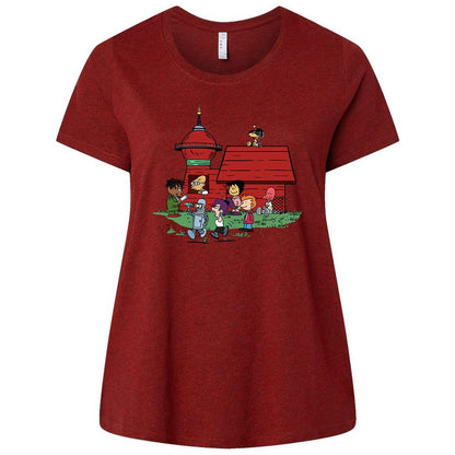 Ladies Curvy Jersey - VFUP49KJ - Cardinal - 10