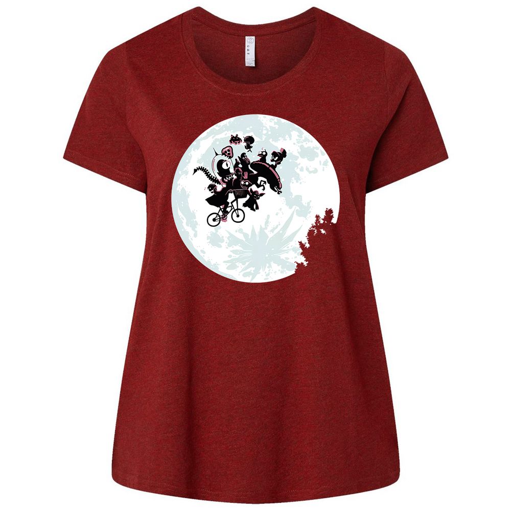 Ladies Curvy Jersey - QHKMVX2N - Cardinal - 10