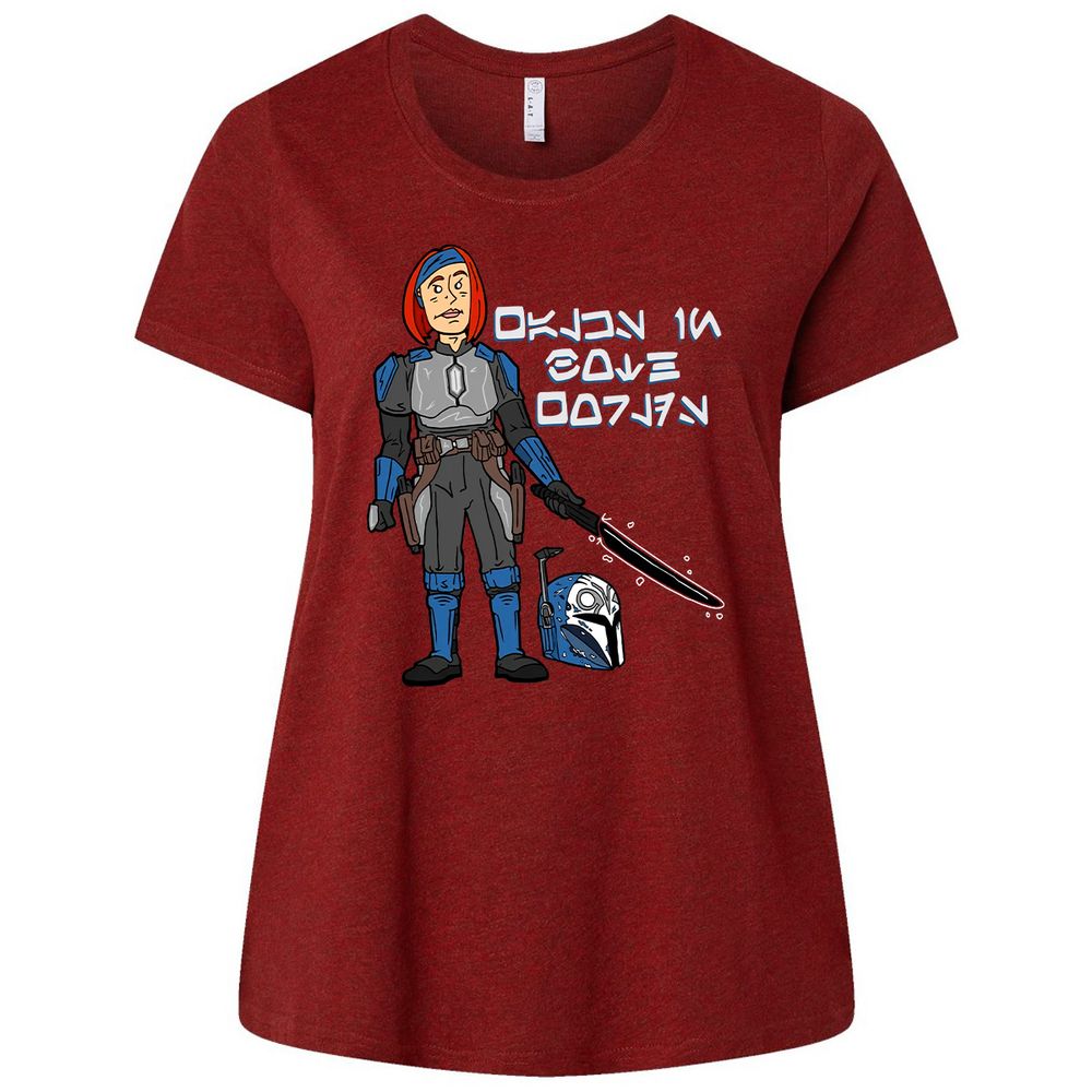 Ladies Curvy Jersey - 9BE1G7D8 - Cardinal - 10